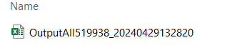 XLSX File Name Bulk