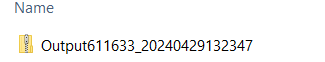 CSV File Name Single